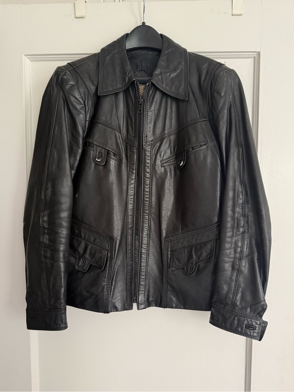 Vintage leather jacket sz S